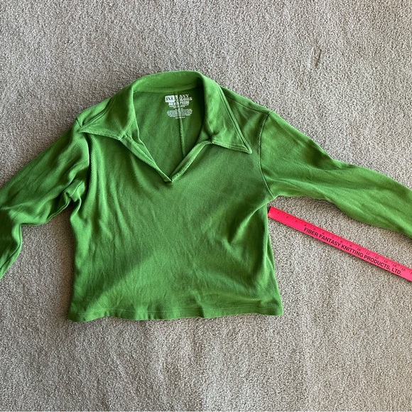 Big Bud Press Green Fisherman Polo Top - Picture 3 of 3